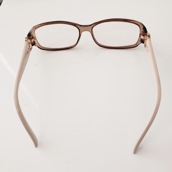 Gucci Brown/Tan Women's Logo Accent Eyeglasses - Picture 11 of 11